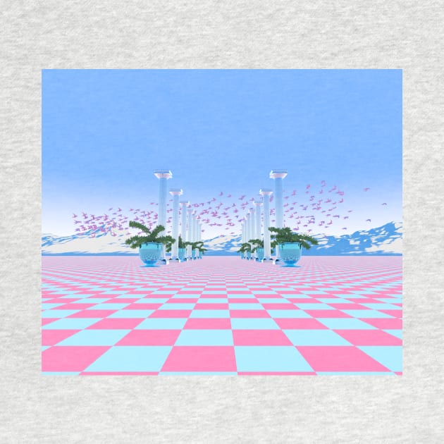 Vaporwave Landscape by AxiomDesign